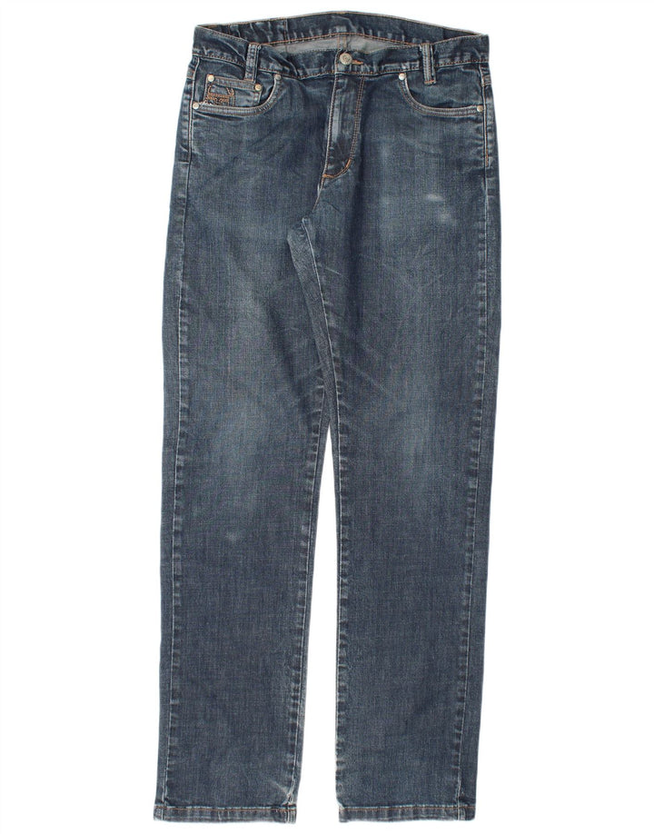 SERGIO TACCHINI Herren Straight Jeans W34 L34 Blaue Baumwolle