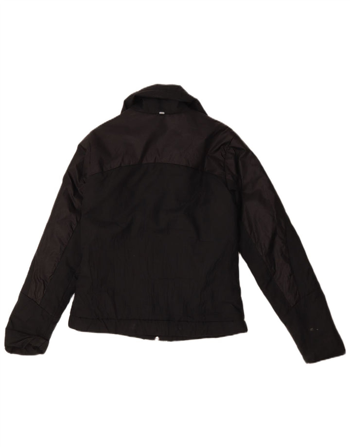Adidas Damen Wattierte Jacke UK 10 Small Schwarz Polyester