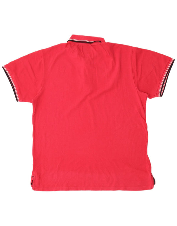 Coveri Herren Poloshirt 2XL Rosa Baumwolle