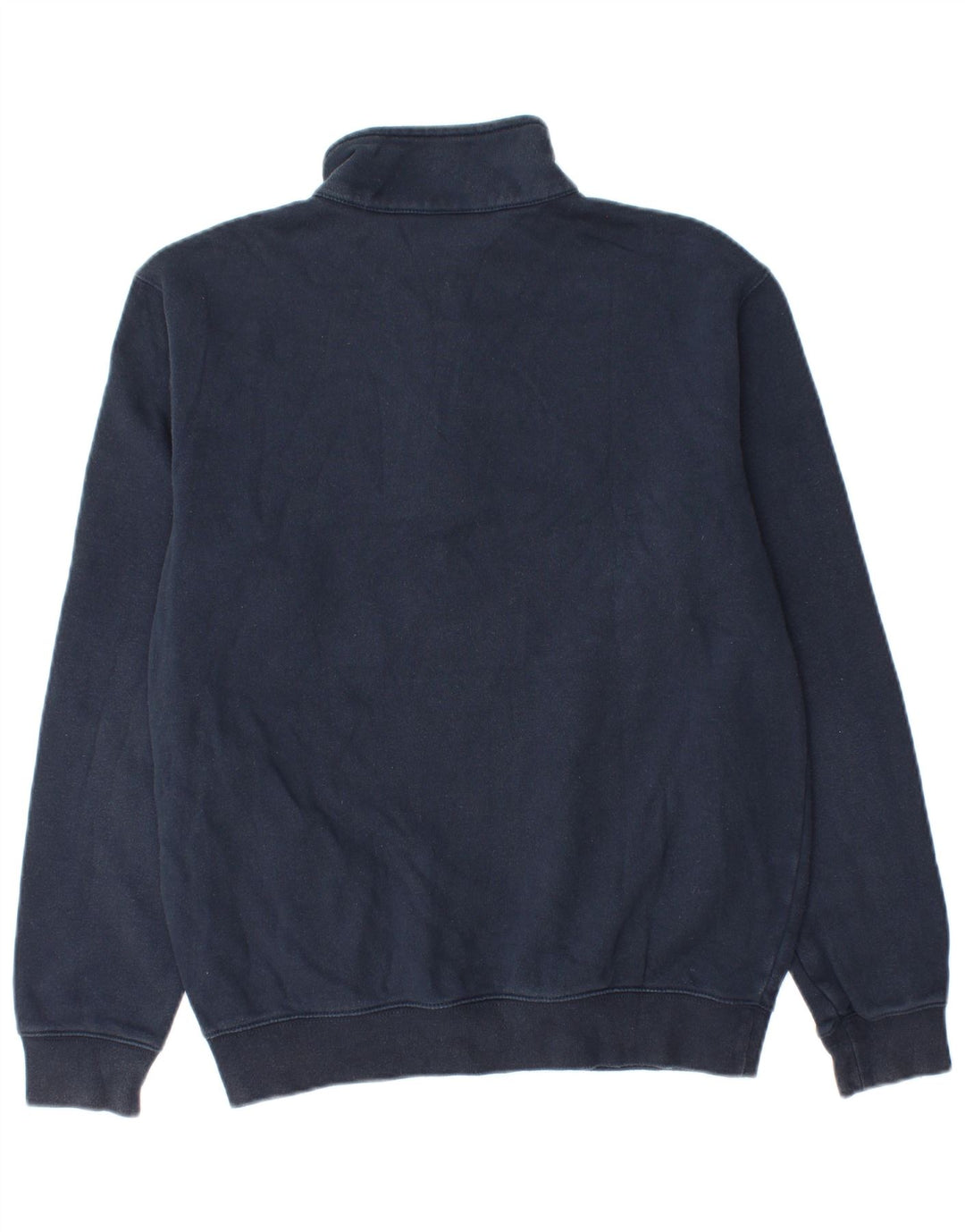 Champion Herren-Sweatshirt mit Reißverschluss am Hals, Größe S, marineblaue Baumwolle