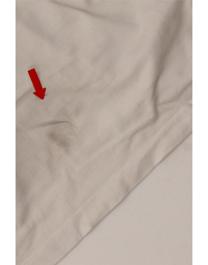 Timberland Herren Slim Fit T-Shirt Top Große weiße Baumwolle