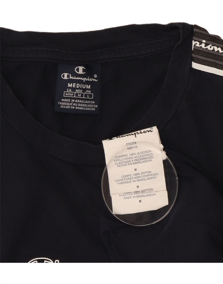 Champion Herren-T-Shirt mit Grafik, mittlere Marineblau-Baumwolle