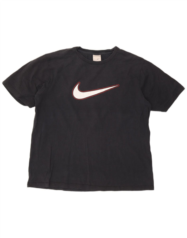 Nike Herren Grafik T-Shirt Top 2XL Marineblau Baumwolle
