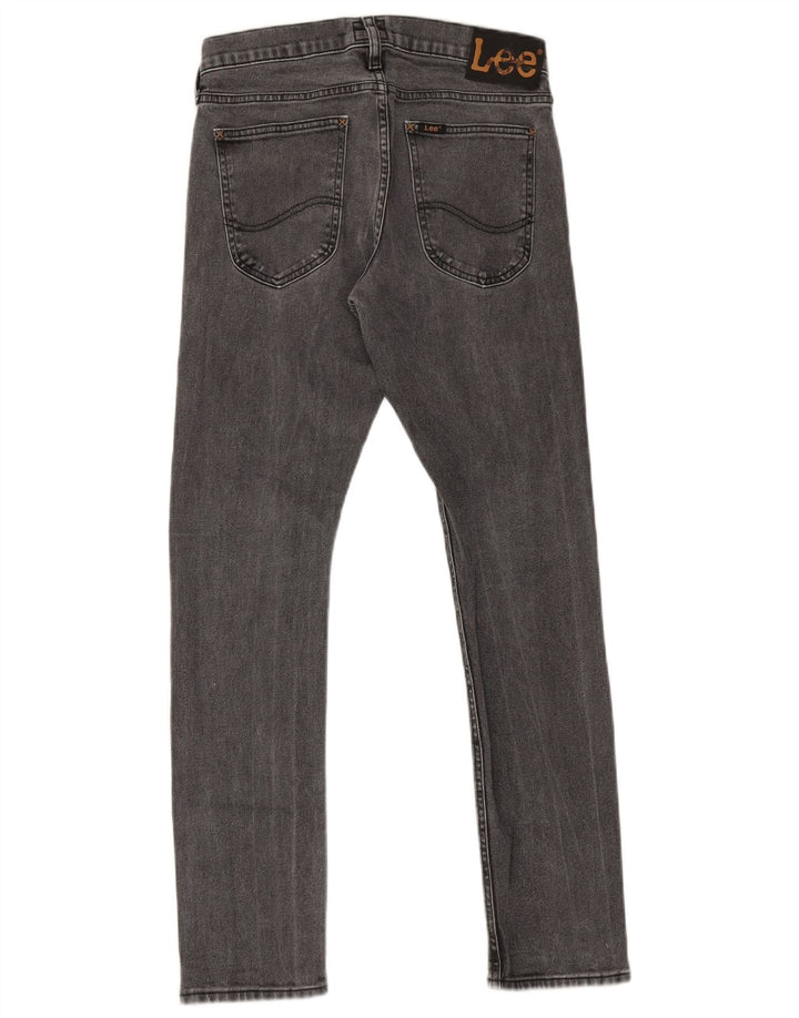 Lee Herren Luke Slim Jeans W28 L30 Graue Baumwolle