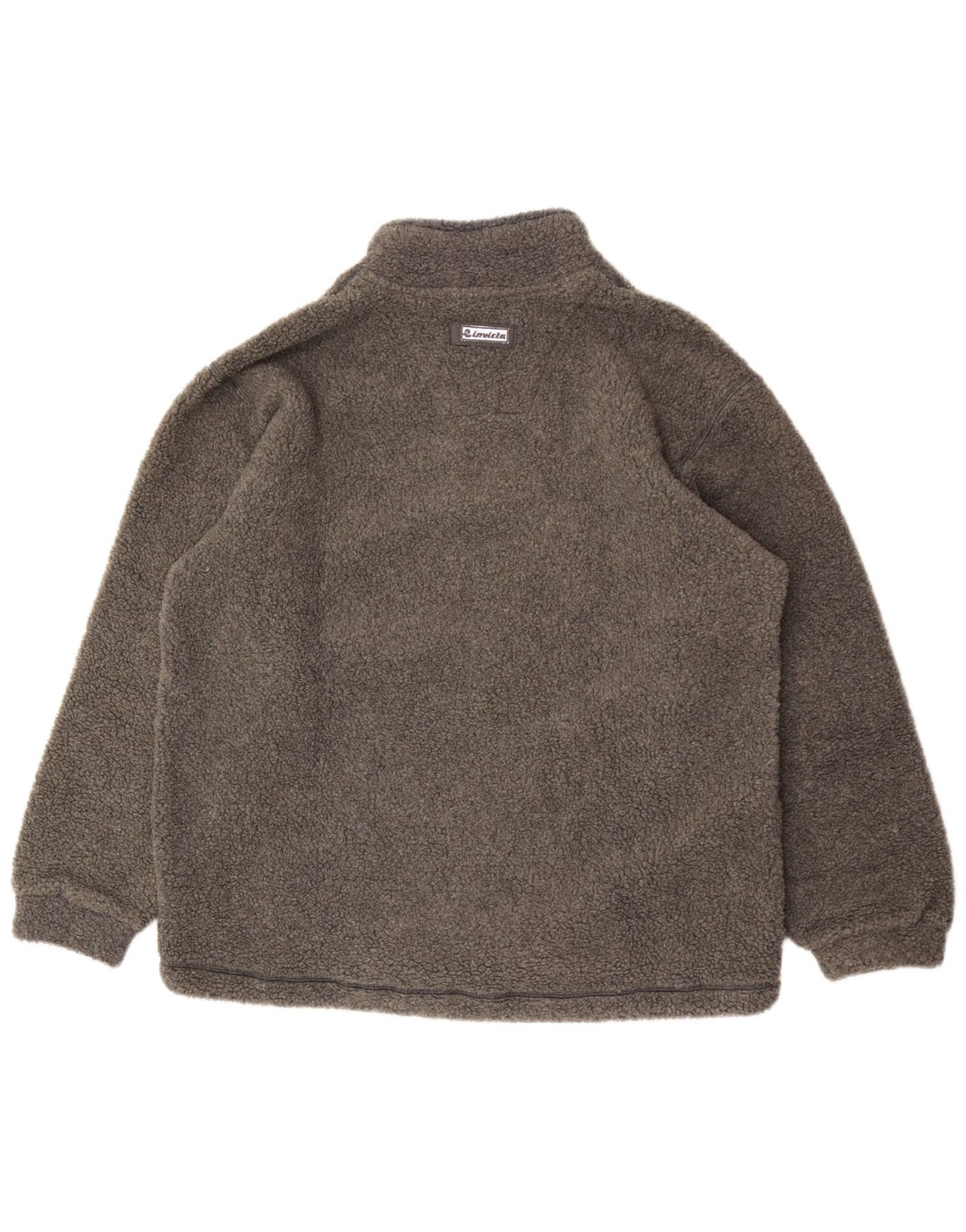 Invicta Herren-Fleecepullover mit Reißverschluss, XL, graues Polyester