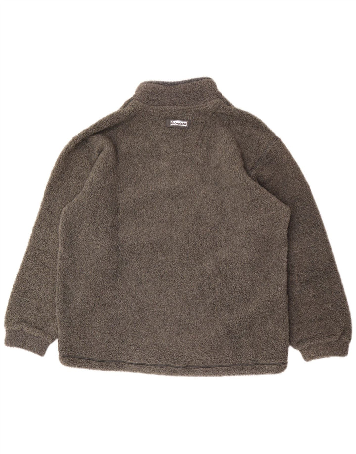 Invicta Herren-Fleecepullover mit Reißverschluss, XL, graues Polyester