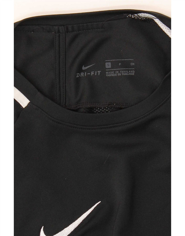 Nike Herren Dri Fit T-Shirt Top Small Schwarz Farbblock