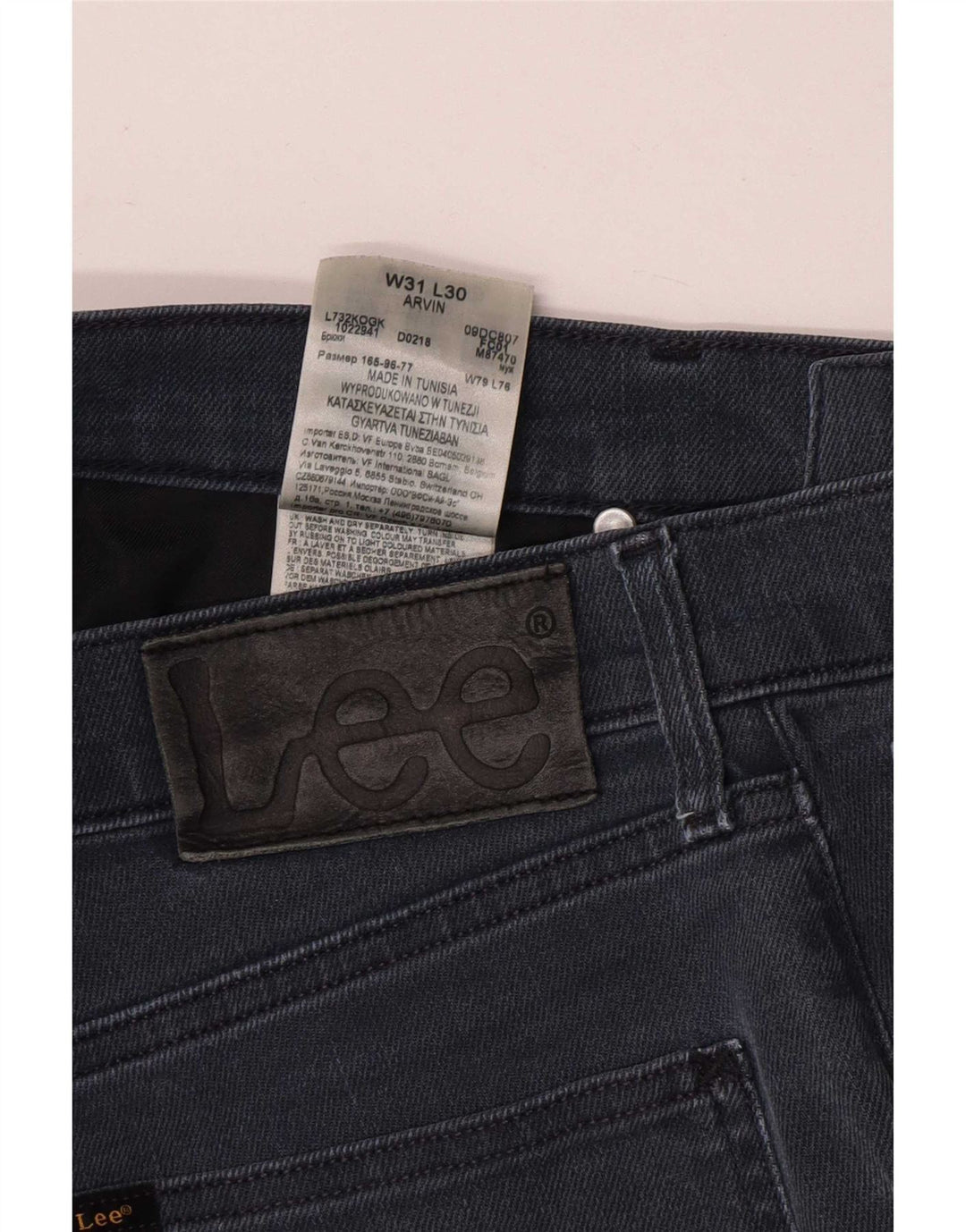 Lee Damen Tapered Slim Jeans W31 L30 Blaue Baumwolle