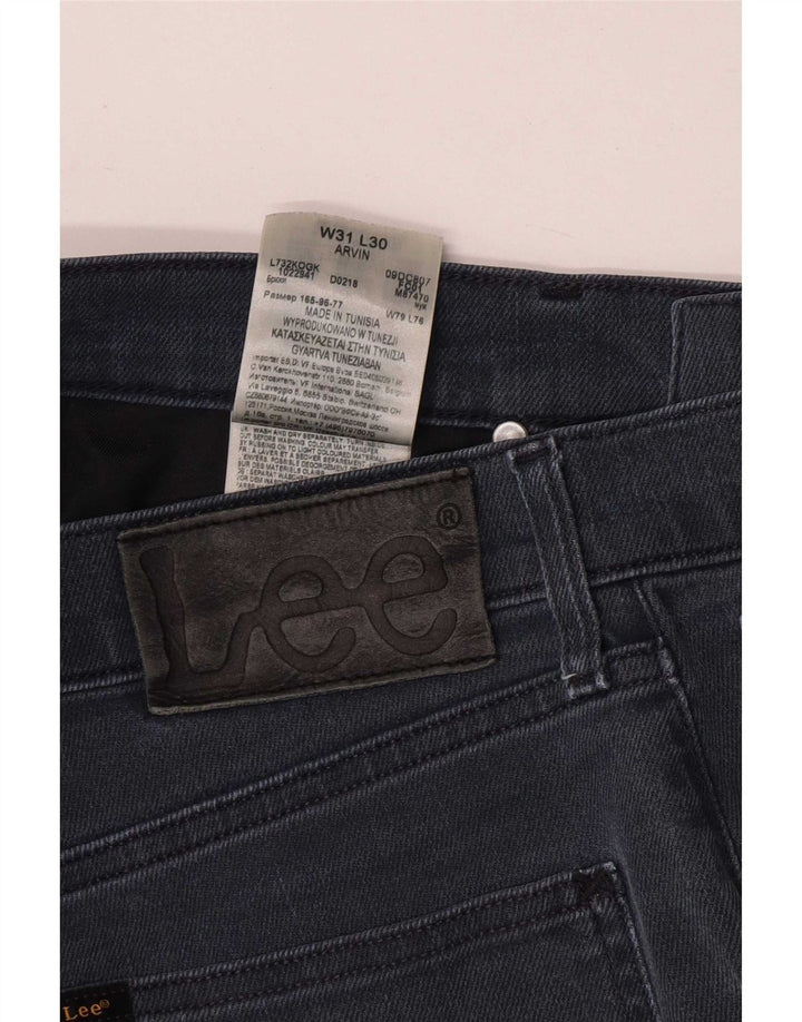 Lee Damen Tapered Slim Jeans W31 L30 Blaue Baumwolle