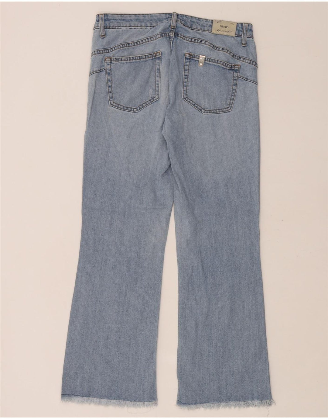 Liu Jo Damen Bootcut-Jeans W30 L26 Blaue Baumwolle
