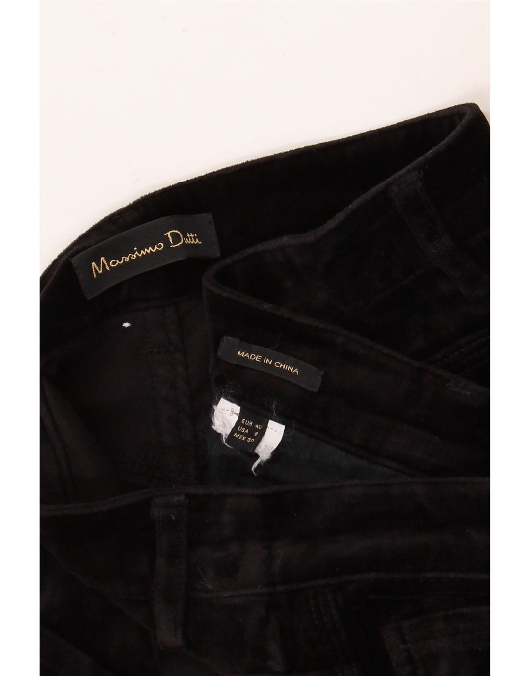 MASSIMO DUTTI Damen Skinny Freizeithose EU 40 Medium W30 L27 Schwarz