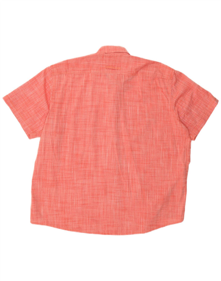 CAMEL ACTIVE Herren-Kurzarmhemd mit regulärer Passform, 2XL, rote Baumwolle