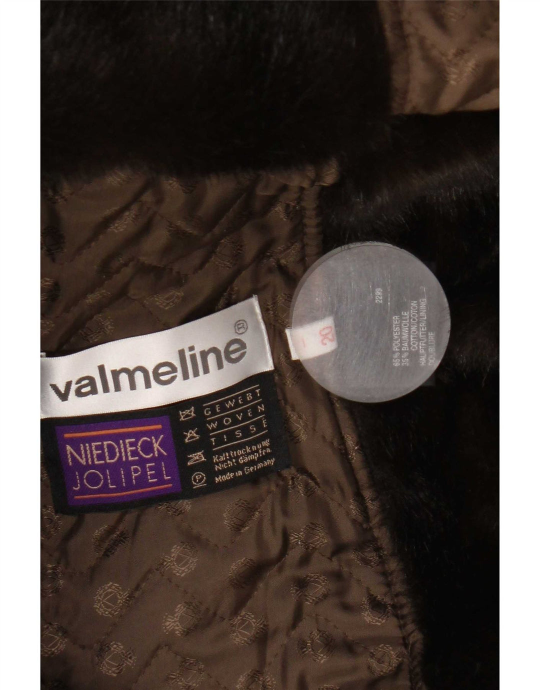 Valmeline Damenmantel UK 20 2XL Braunes Polyester