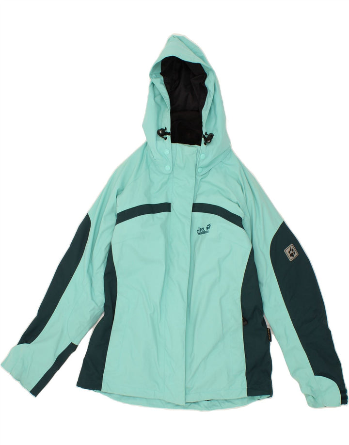 JACK WOLFSKIN Damen Windjacke mit Kapuze UK 12/14 Mittelgrün