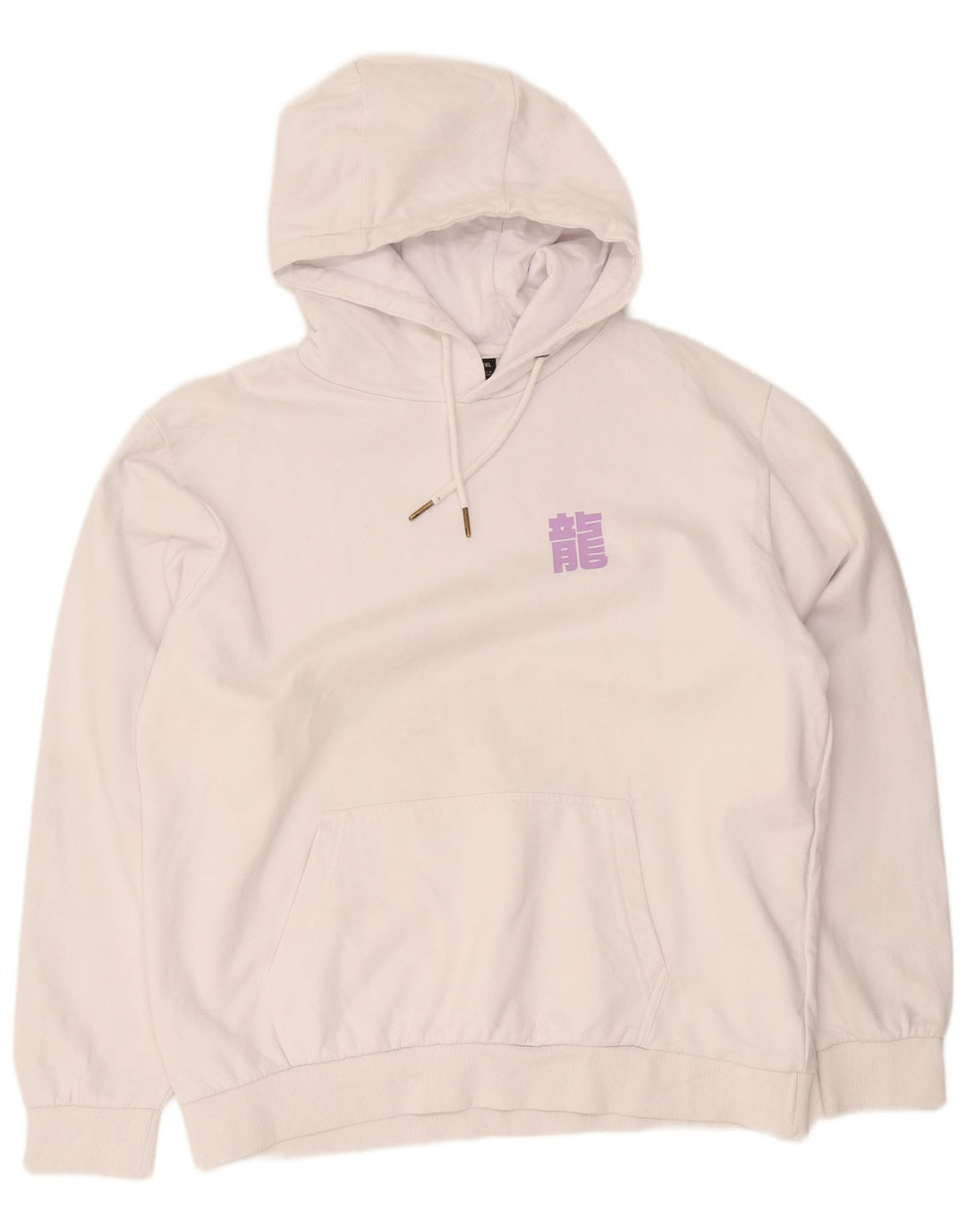 Snipes Herren-Kapuzenpullover mit Grafik, Größe 2XL, weiße Baumwolle