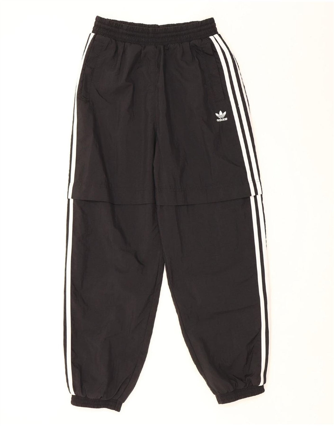 ADIDAS Damen Trainingshose Jogger UK 12 Medium Schwarz Polyamid