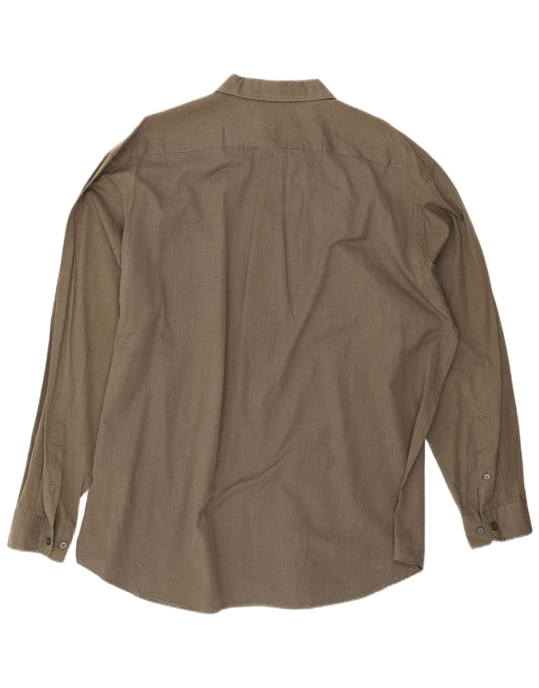 Eddie Bauer Herrenhemd XL Khaki Baumwolle