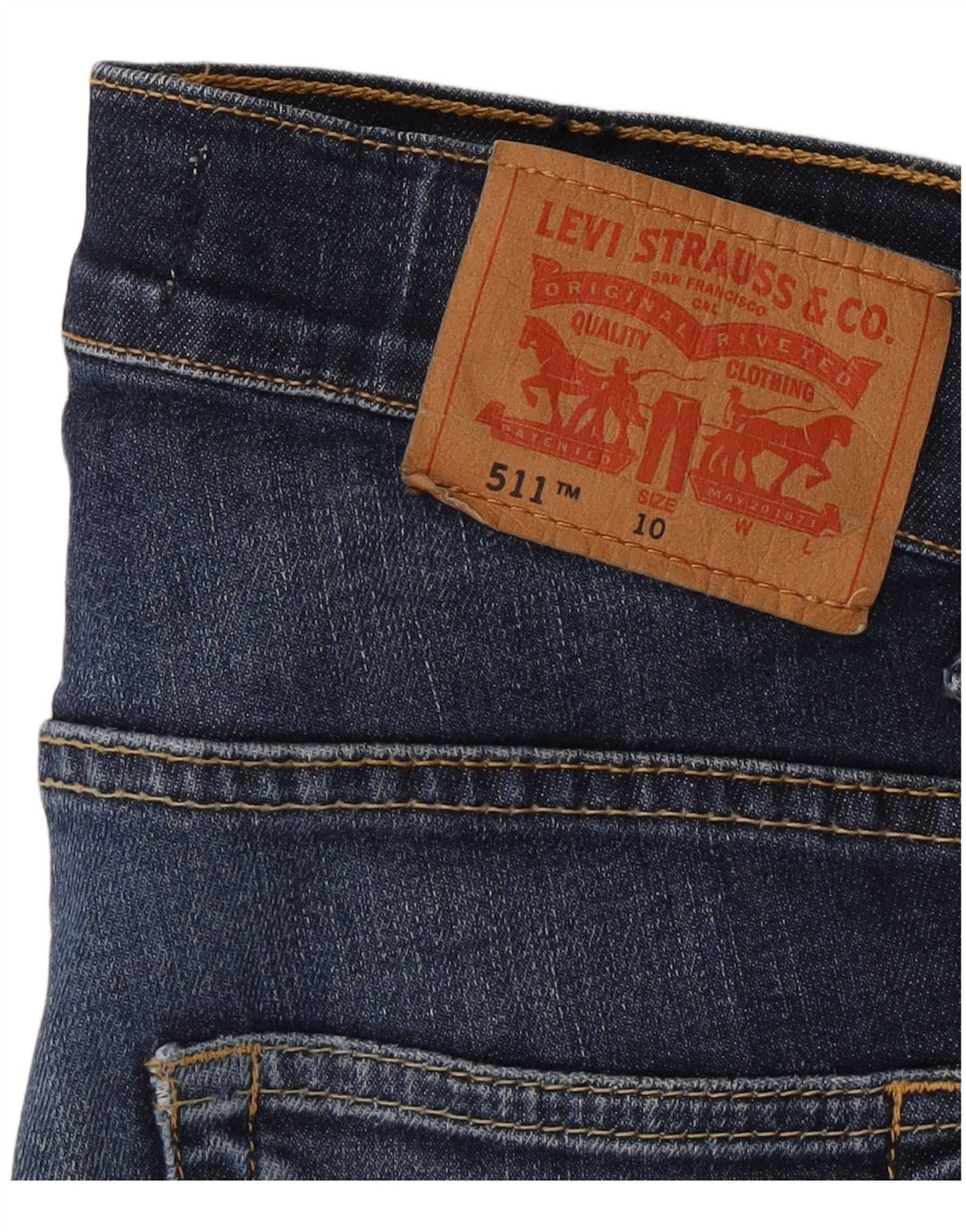 Levi's Jungen 511 Slim Jeans 9–10 Jahre W24 L26 Blaue Baumwolle