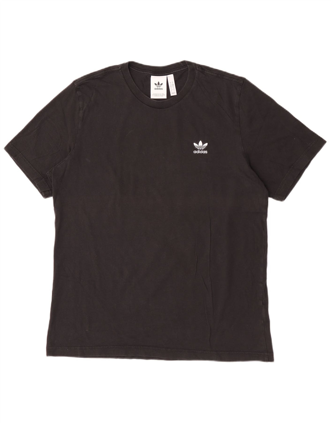Adidas Herren T-Shirt Top Large Schwarz Baumwolle