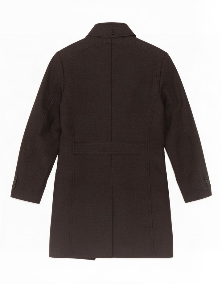 Zara Herrenmantel UK 38 Mittelschwarze Baumwolle