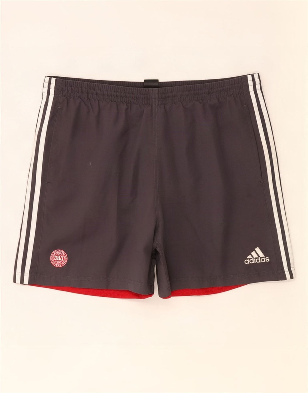 Adidas Herren Sport Shorts 2XL Grau Colourblock Polyester
