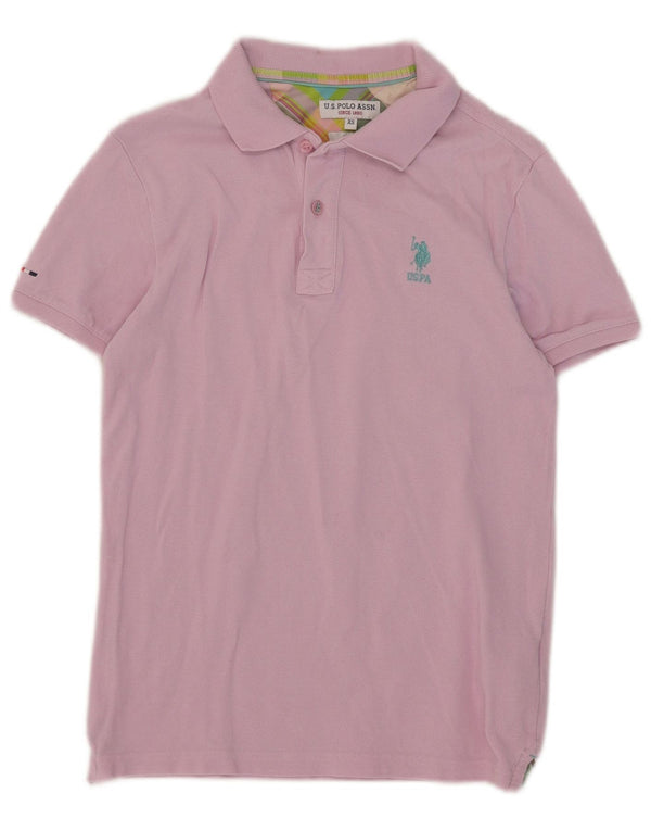 U.S. Polo Assn. Herren Slim Fit Hemd XS Rosa Baumwolle