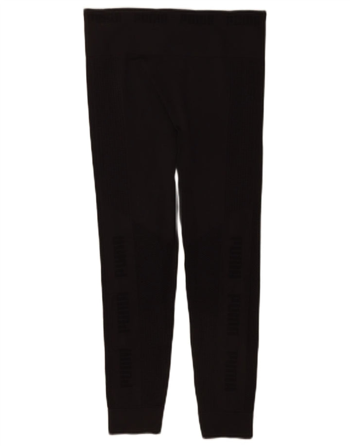Puma Damen Graphic Leggings UK 8 Small Schwarz