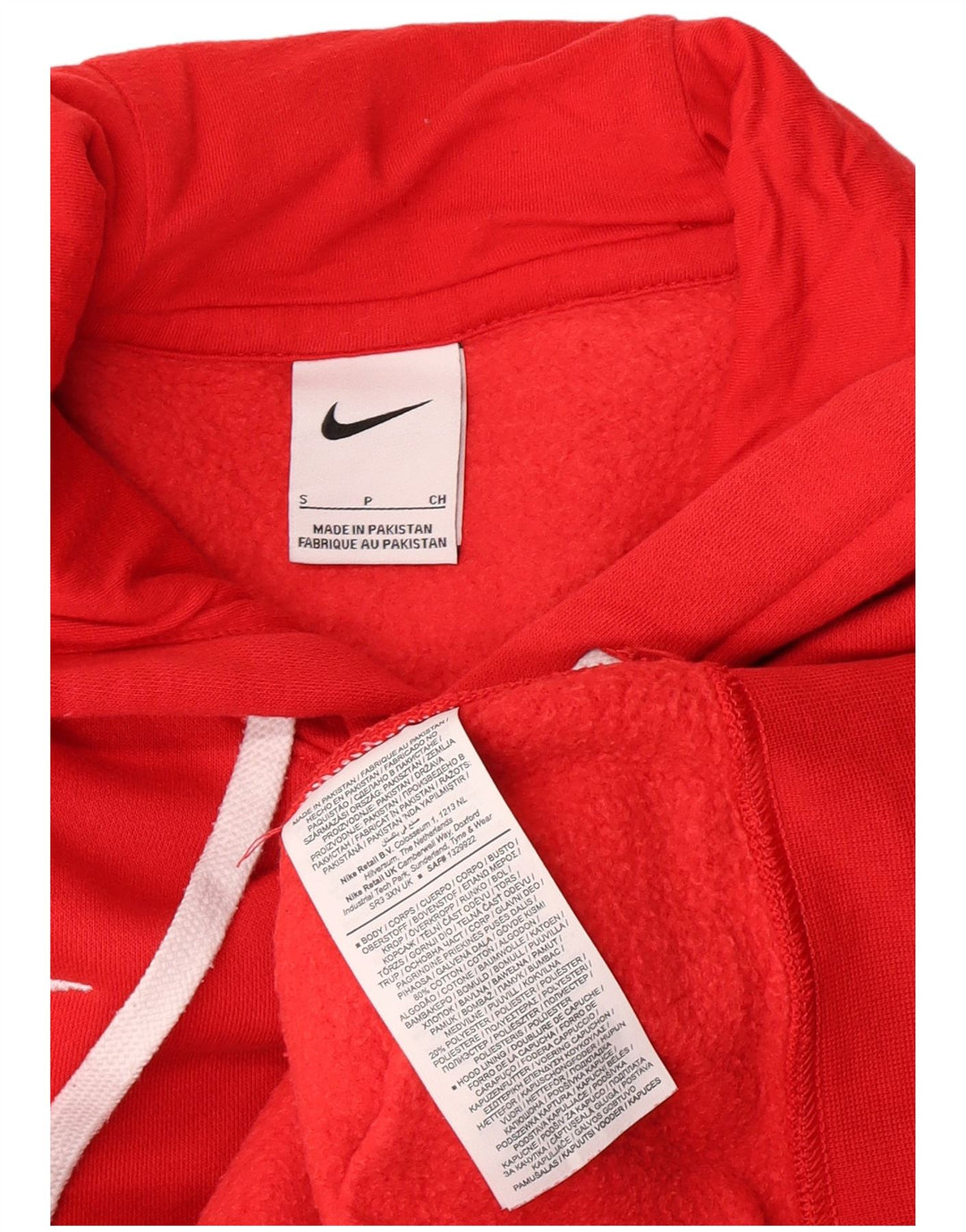 Nike Herren Kapuzenpullover, klein, rote Baumwolle