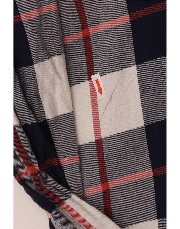 Tommy Hilfiger Herren-Flanellhemd XL, blau kariert, Baumwolle