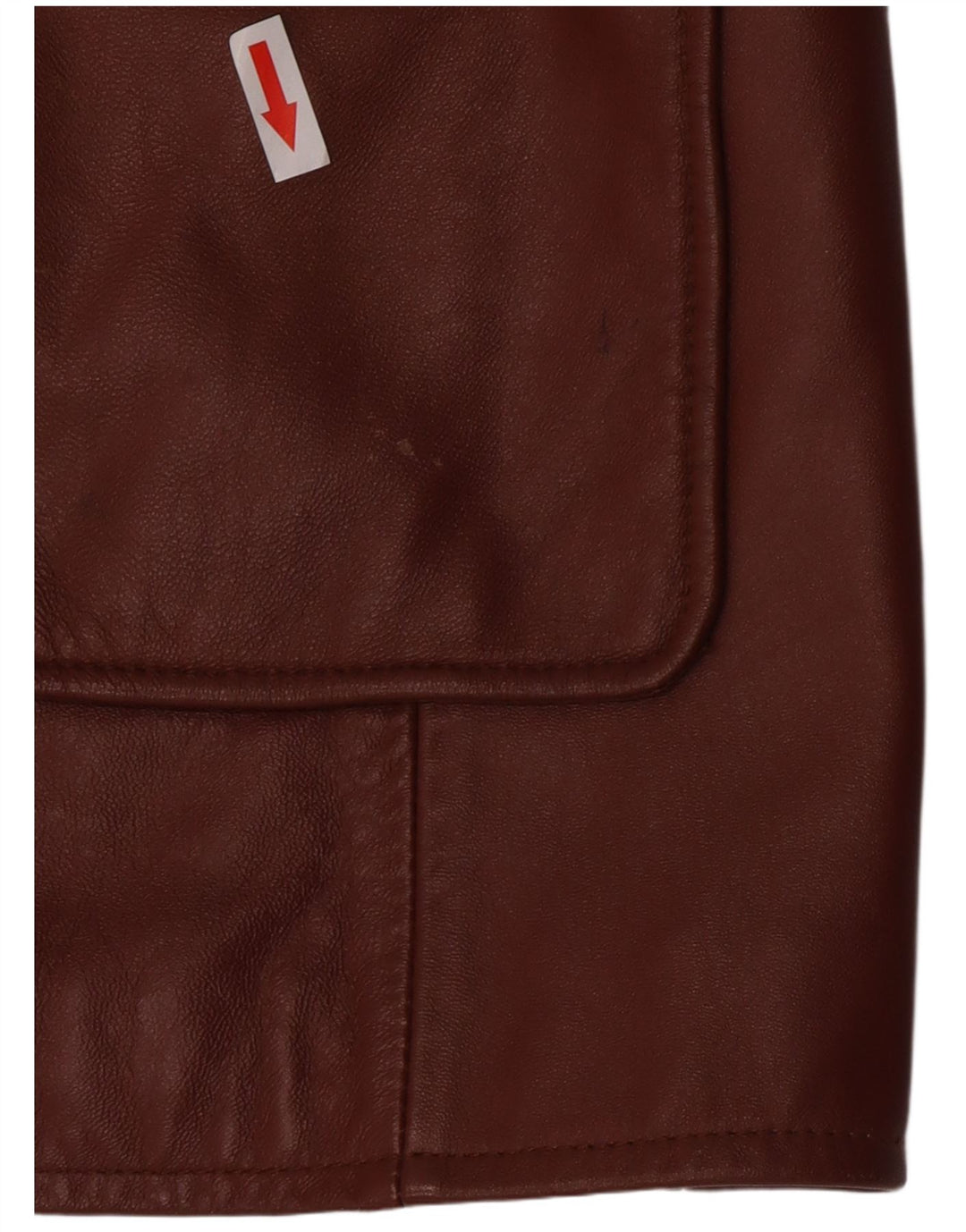 Classics Damen-Blazerjacke aus Leder mit 3 Knöpfen, UK 26 5XL, braunes Leder