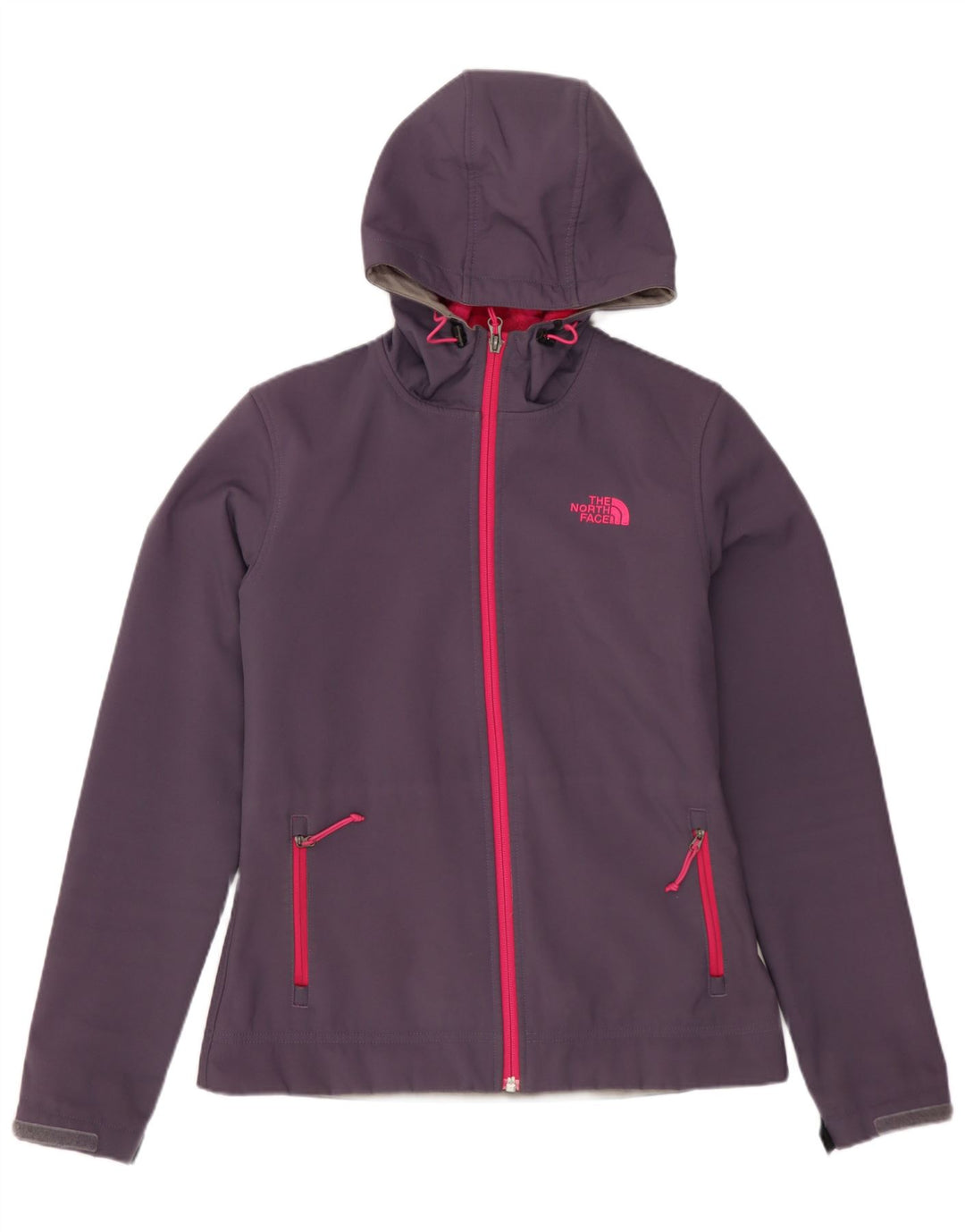 THE NORTH FACE Damen Windjacke mit Kapuze, UK 10, Größe S, Lila