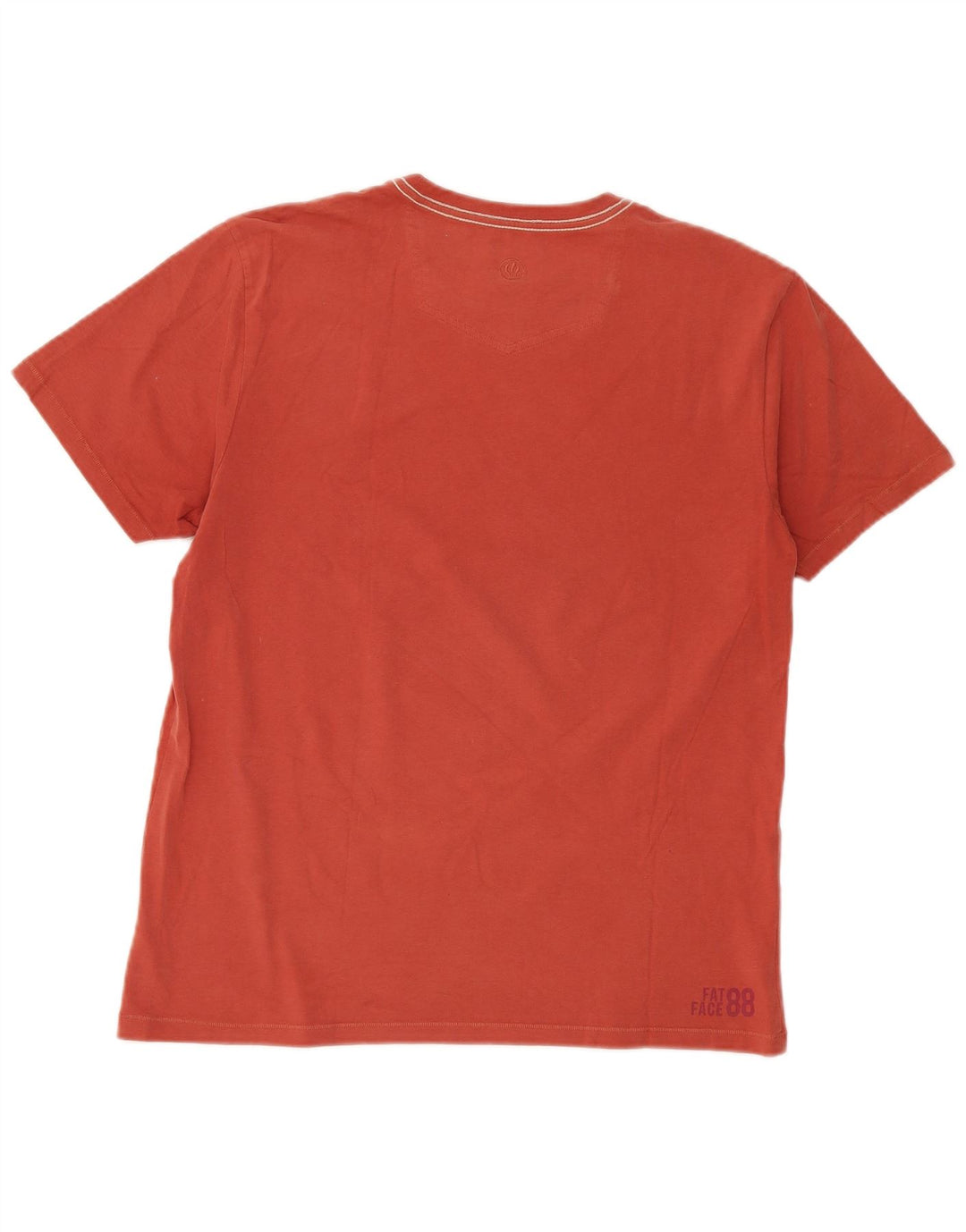 Fat Face Herren-T-Shirt mit Grafik, mittelrote Baumwolle