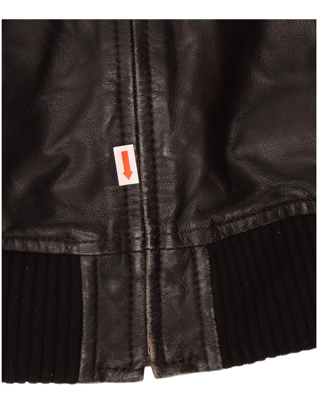 XDYE Damen-Lederjacke, UK 10, kleine schwarze Leder-Bikerjacke