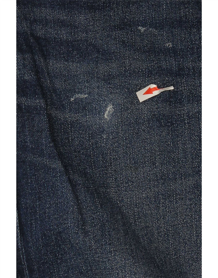 Marks & Spencer Herren Straight Jeans W36 L27 Blaue Baumwolle