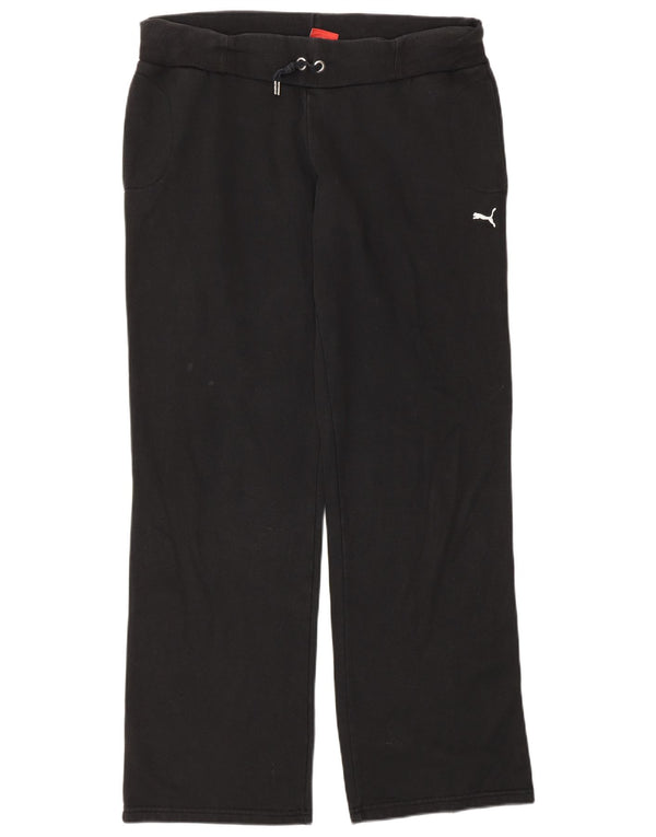 Puma Damen Trainingshose UK 12 Mittelschwarze Baumwolle