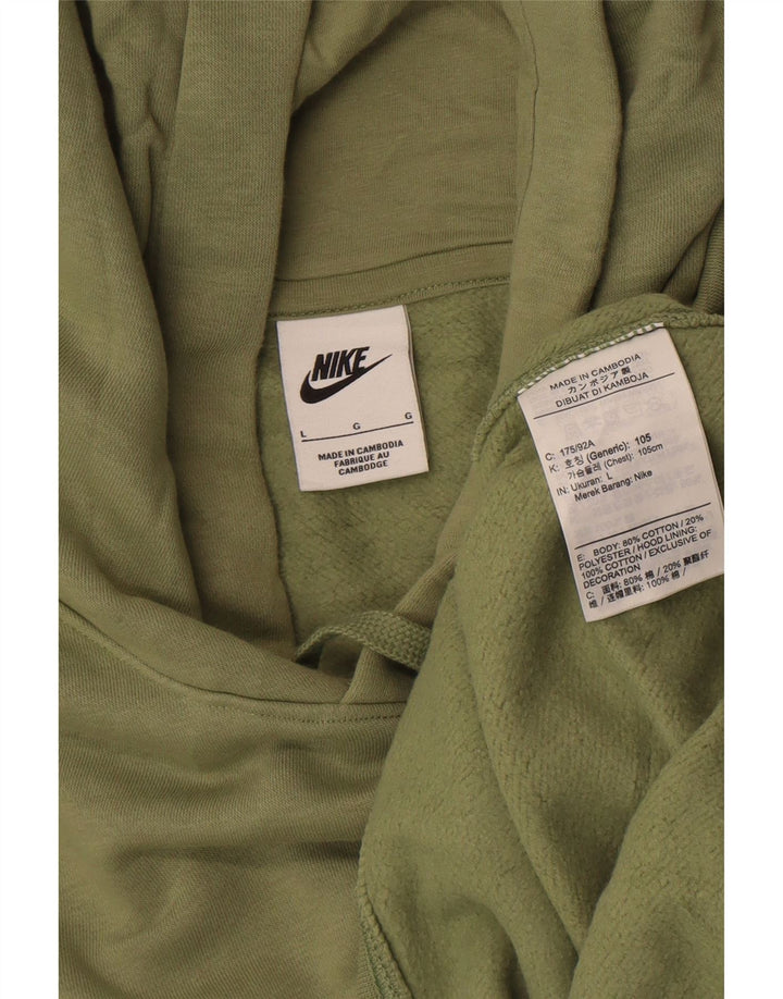 Nike Herren Kapuzenpullover, groß, grüne Baumwolle