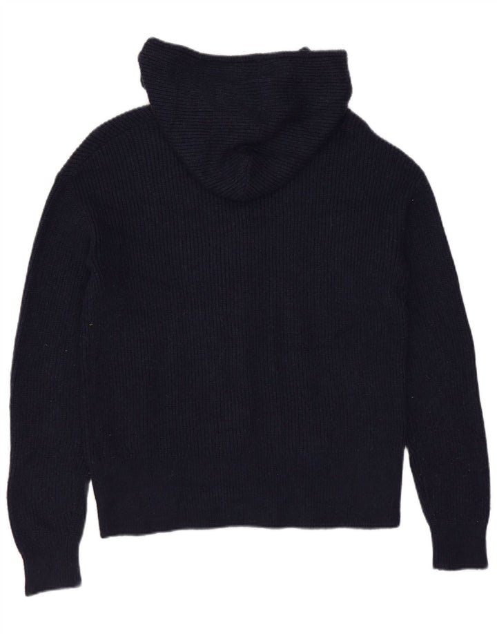 Marks & Spencer Damen Crop Cardigan mit Kapuze, Gr. 10, Marineblau