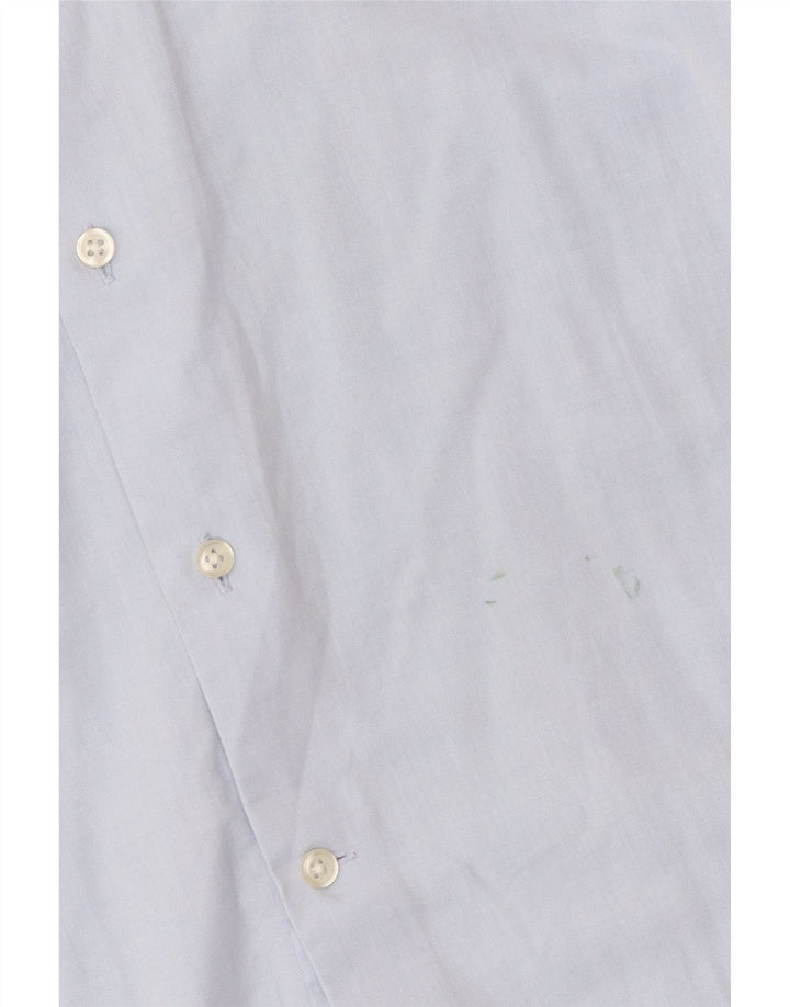 Reiss Herren-Slim-Fit-Hemd, klein, aus blauer Baumwolle