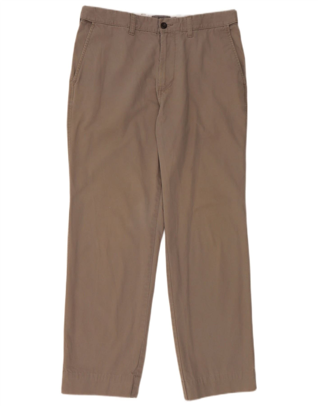 Marks & Spencer Regular Chino-Hose für Damen, W34, L29, Grau, Baumwolle