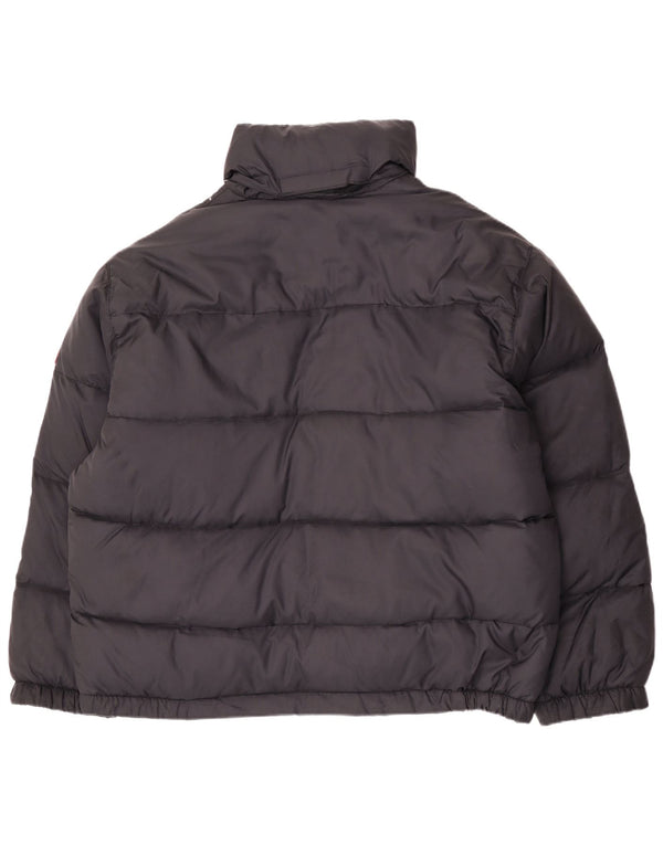 Invicta Mens Hooded Padded Jacket UK 44 2XL Black Polyamide
