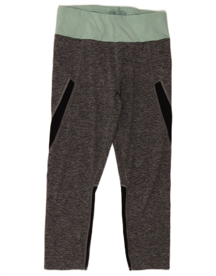 Marks & Spencer Capri-Leggings für Damen, UK 12, mittelgrau, Farbblock