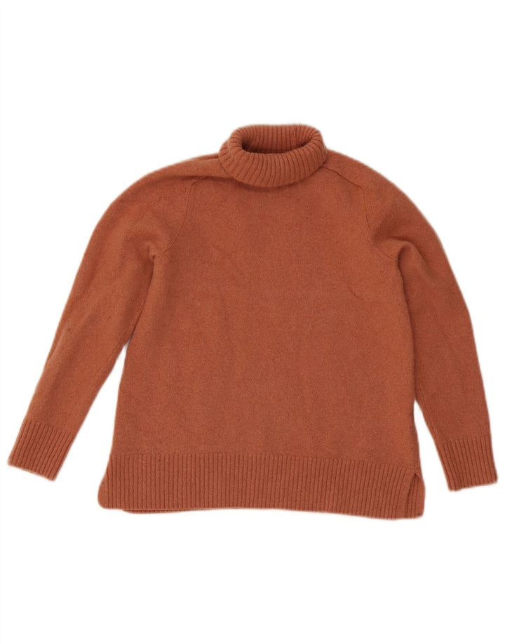 Massimo Dutti Rollkragenpullover für Mädchen, 7–8 Jahre, kleine braune Wolle
