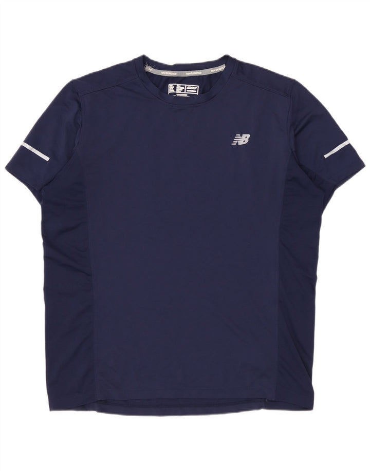 NEW BALANCE Herren T-Shirt Top Medium Marineblau Polyester