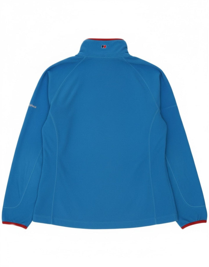 Berghaus Damen-Fleecepullover mit Reißverschluss, UK 14, Größe L, Blau