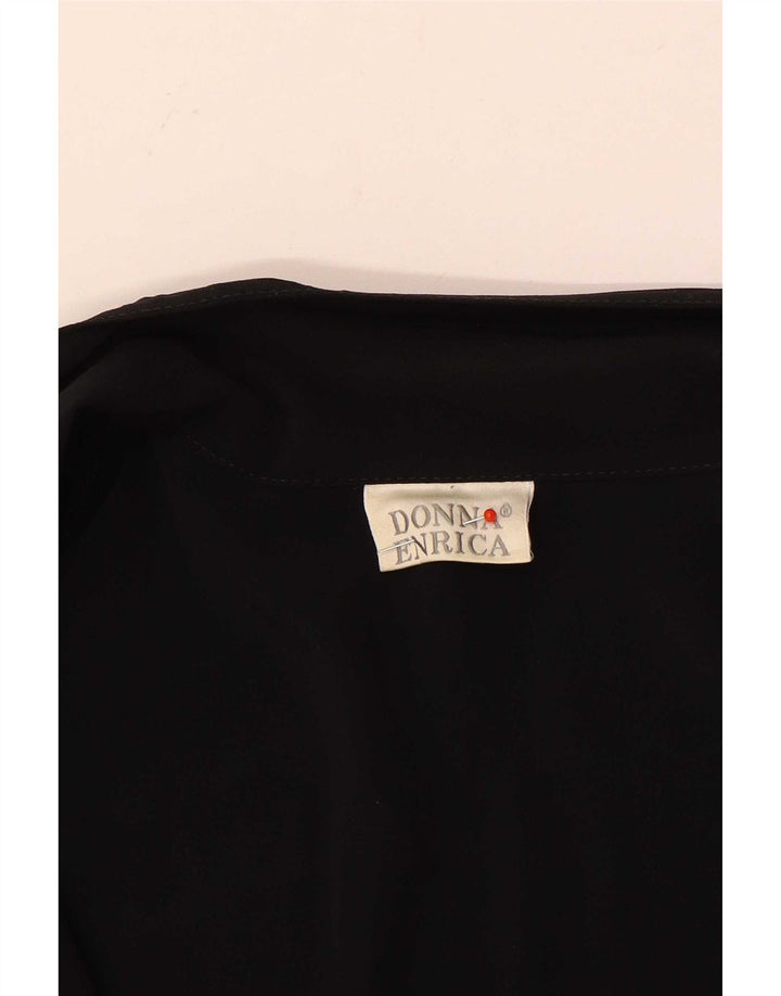Donna Enrica Damen 2-Knopf-Blazerjacke UK 16 Large Schwarz