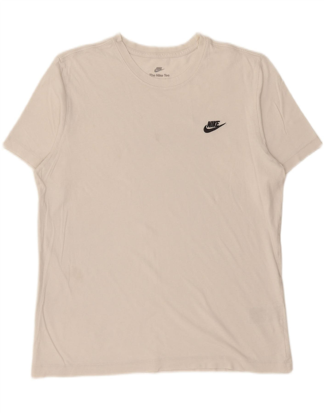 NIKE Herren T-Shirt Top Large Weiß Baumwolle