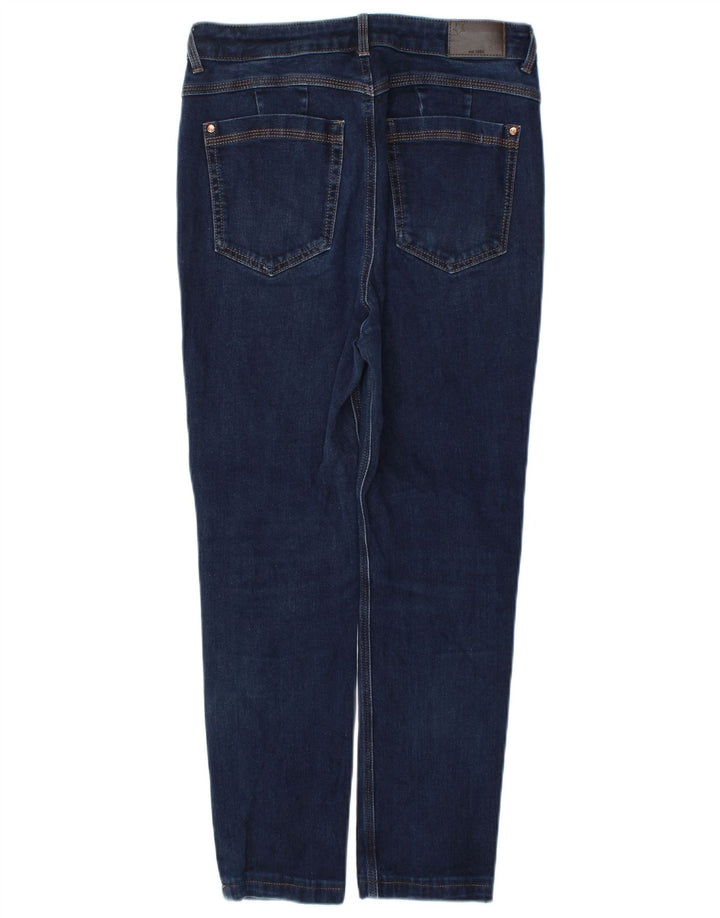 Magic Damen Slim Jeans UK 12 Medium W30 L26 Marineblau Baumwolle