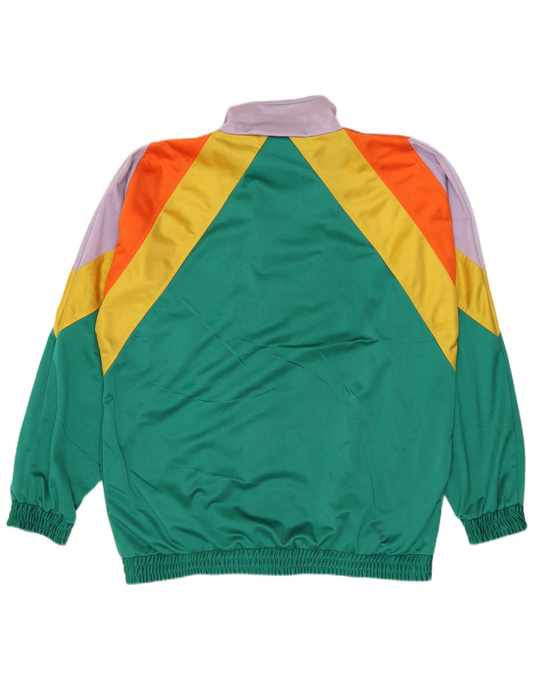 Master Herren-Trainingsanzug-Oberjacke aus mittelgrünem Colourblock-Polyester