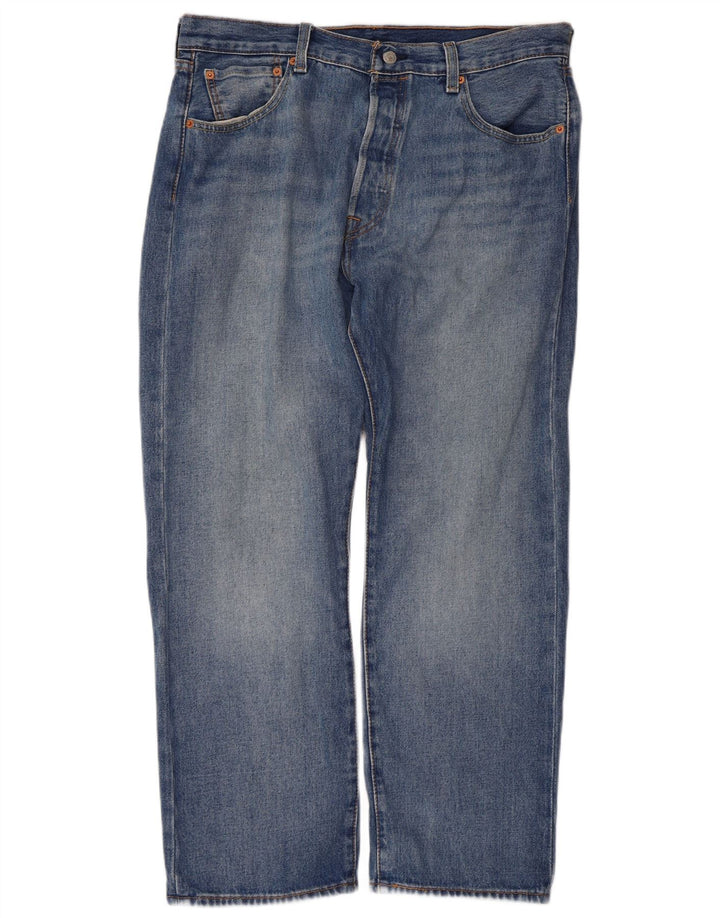 Levi's Herren 501 Straight Jeans W36 L27 Blaue Baumwolle