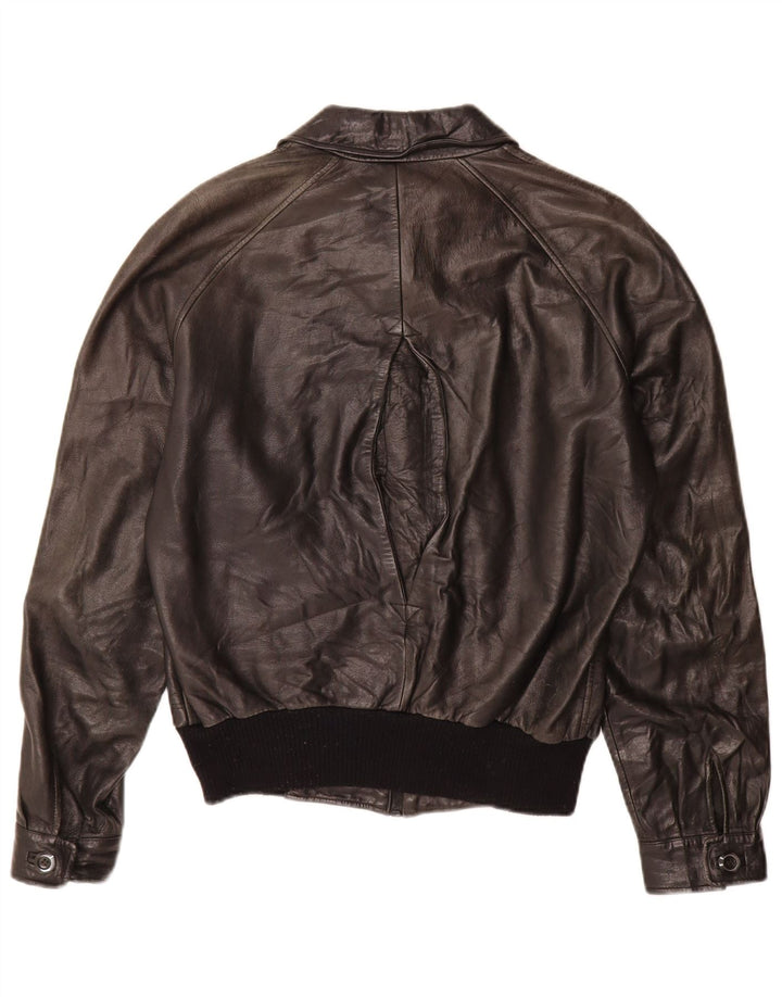 Marpel Herren Lederjacke IT 52 XL Schwarz